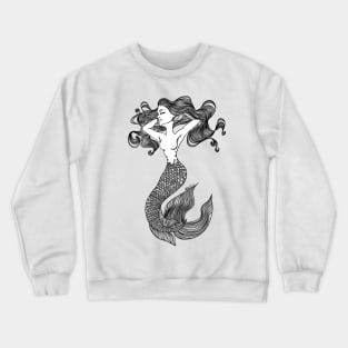 A mermaid and her hair Crewneck Sweatshirt